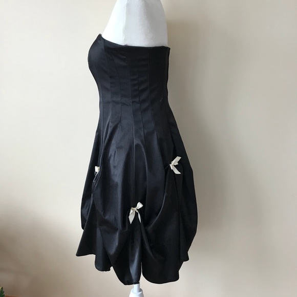 Teeze Me black strapless dress - Picture 4 of 6